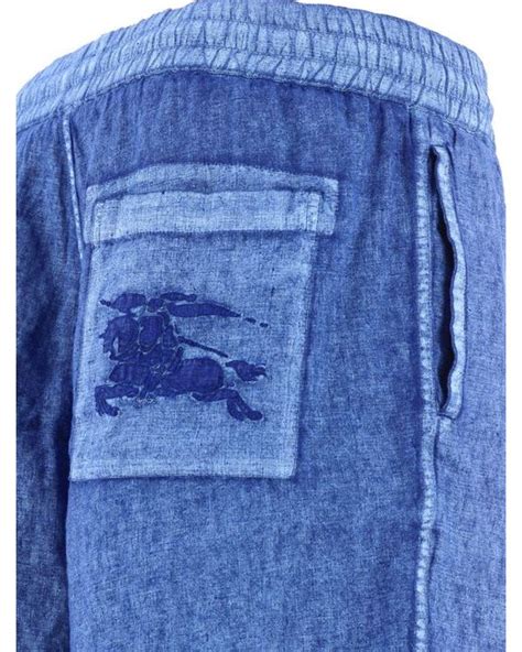 burberry blue canvas draw strings